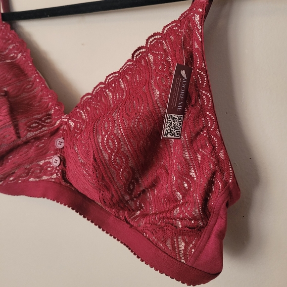 Adore Me Samanta Dark Red Plus Contour Bra Set - Picture 5 of 7